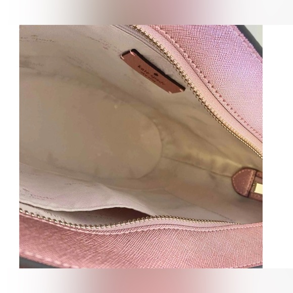NWT RETAIL $329 KATE SPADE GLIMMER SATCHEL CROSSBODY Mitten Pink - Picture 7 of 10
